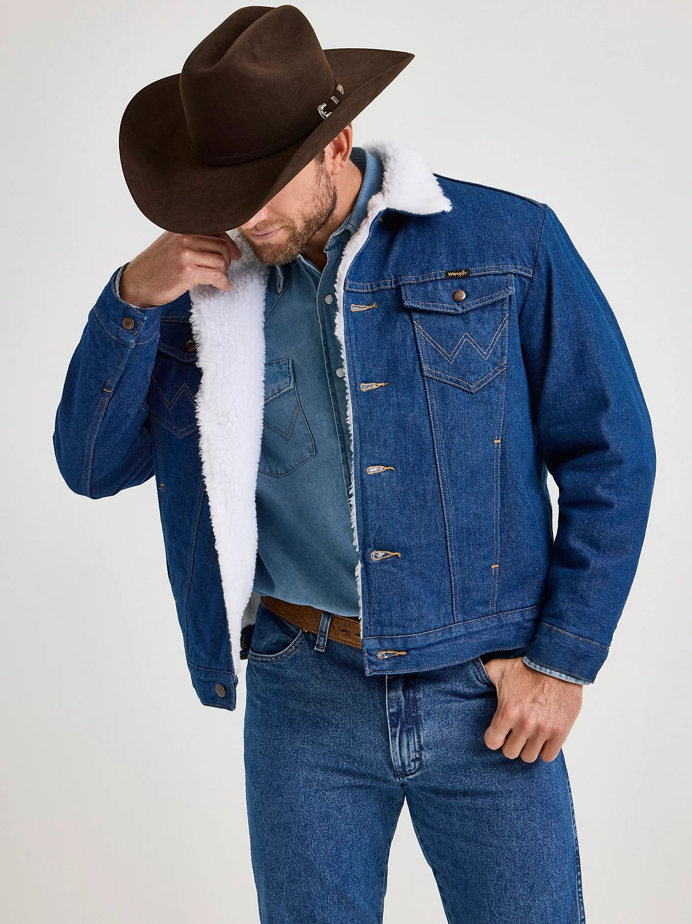Wrangler Sherpa Lined Denim Jacket 1074255PW