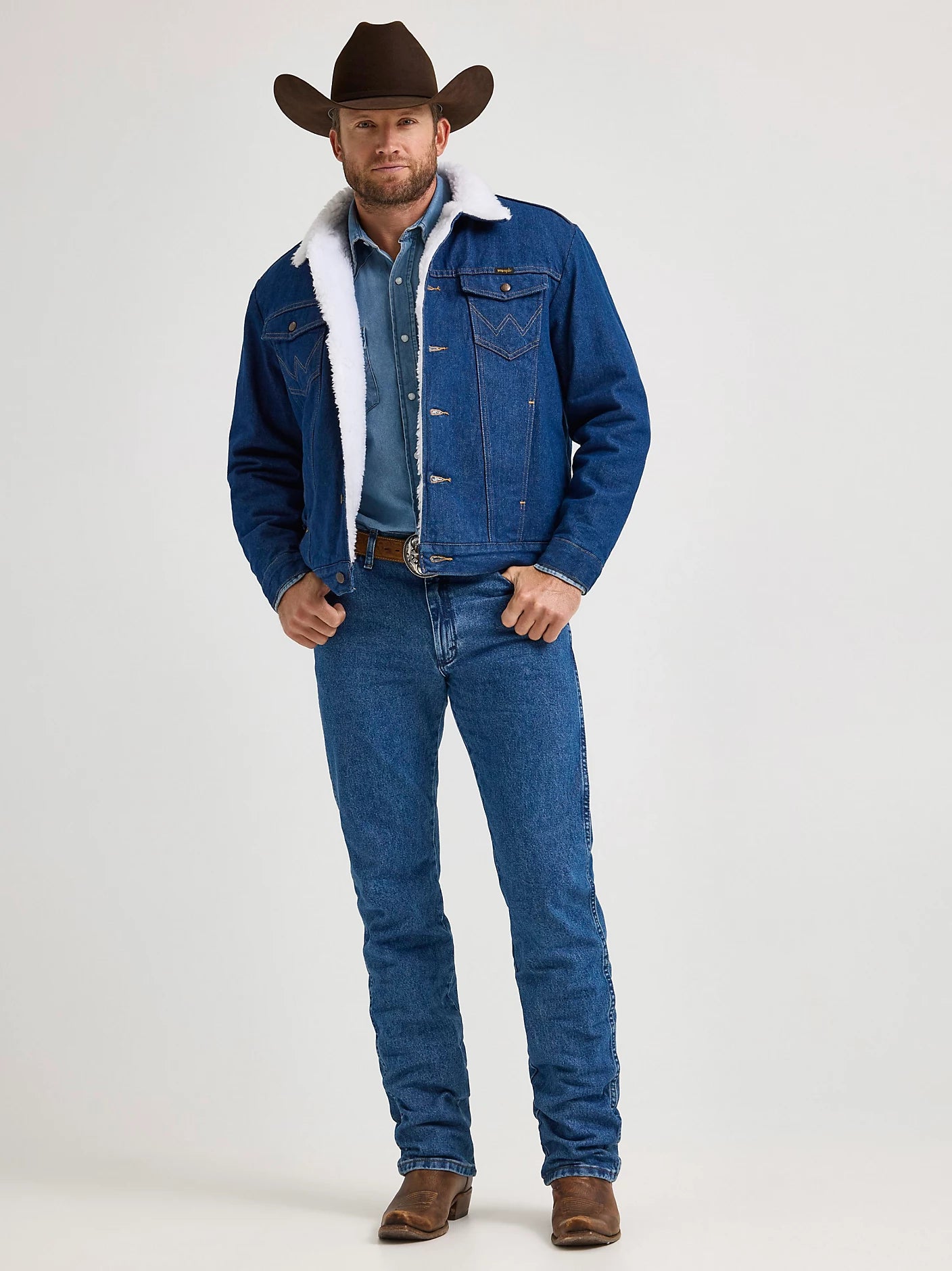 Wrangler Sherpa Lined Denim Jacket 1074255PW