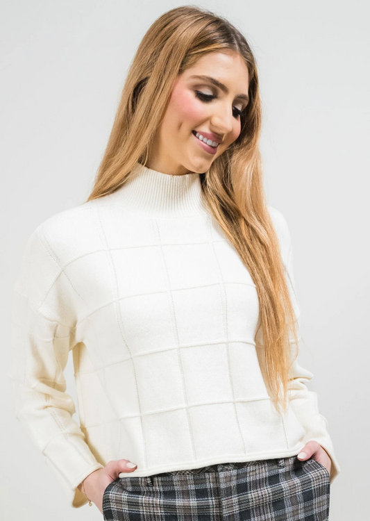 Cassidy Windowpane Sweater 1403-1368