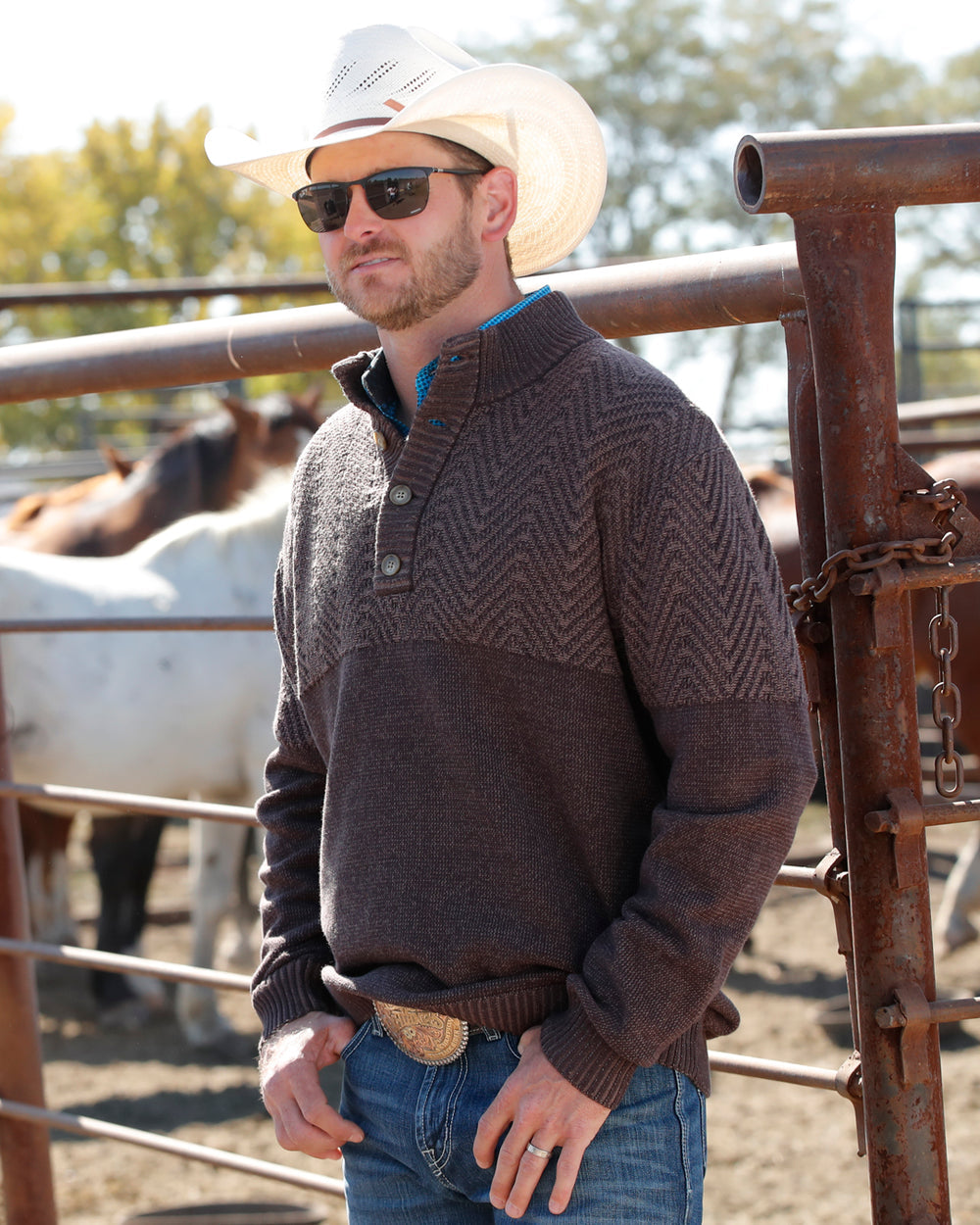 Cinch Pullover MWK1932002BRN