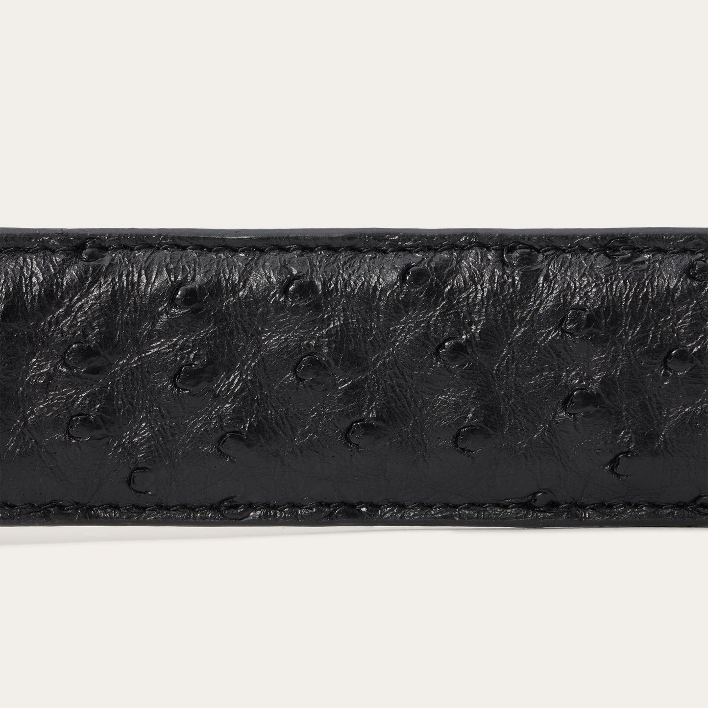 Stetson Men’s GenuineBlack Ostrich Belt 71991