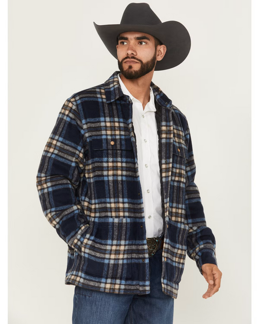 Wrangler Quilted Flannel Shirt Jacket 112368194