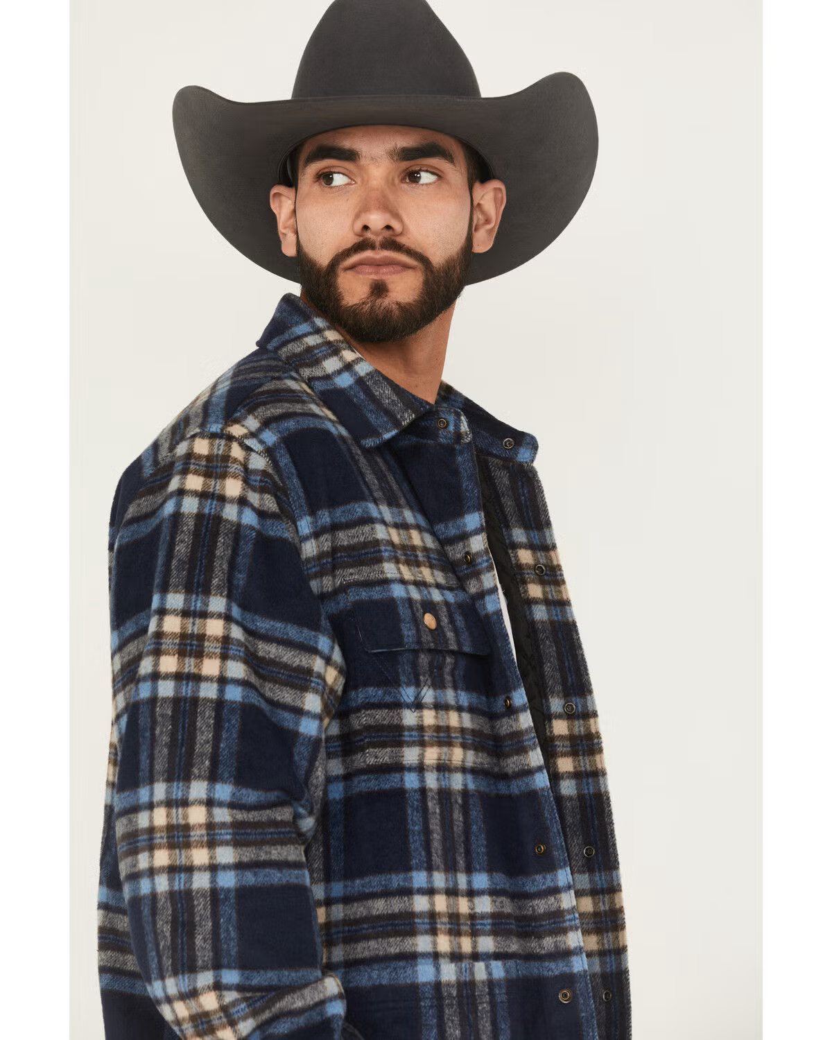 Wrangler Quilted Flannel Shirt Jacket 112368194