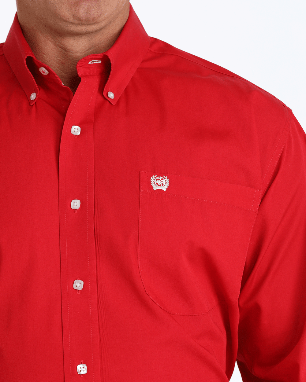 Cinch Long Sleeve Shirt Clssic MTW1103313RED