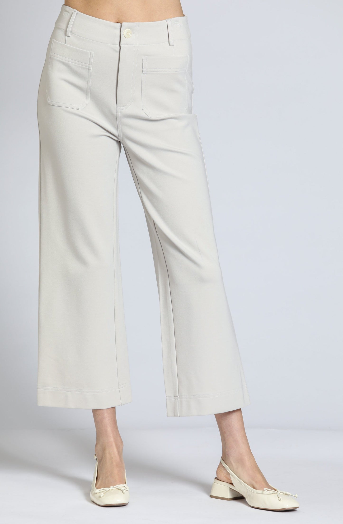 APNY Ponte Wide Crop Pant B168