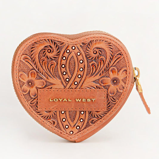 Loyal West Cupid Coin Pouch Heart Brown LW-SS25-095-AP