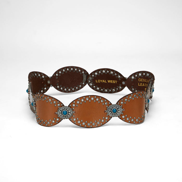 Myra Alta Buena Leather Belt Brown LW-S25-216