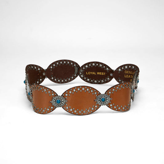Myra Alta Buena Leather Belt Brown LW-S25-216