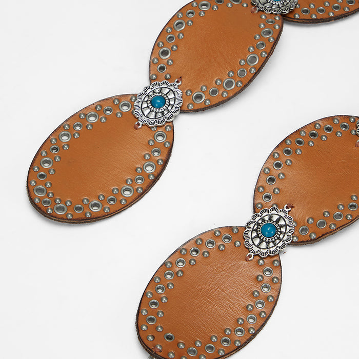 Myra Alta Buena Leather Belt Brown LW-S25-216