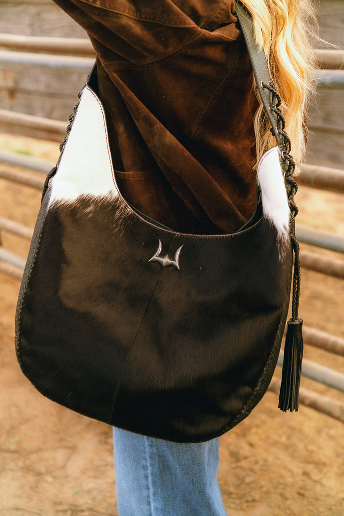 Loyal West Cowhide Hobo Bag LWS26359