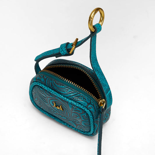 Loyal West Sophia Charm Bag Wallet Turquoise LWS25249