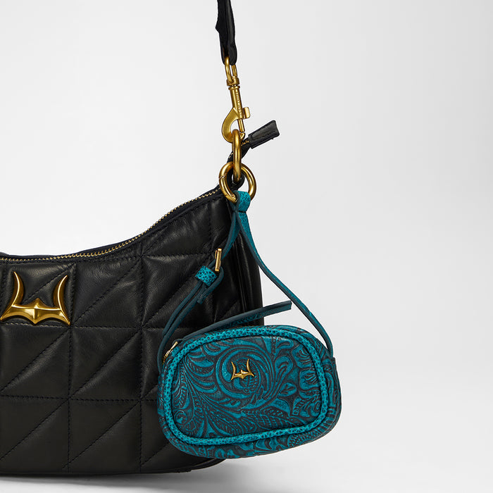 Loyal West Sophia Charm Bag Wallet Turquoise LWS25249