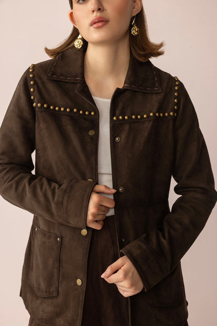 Leather Jacket Glisten BWE12583-LJ
