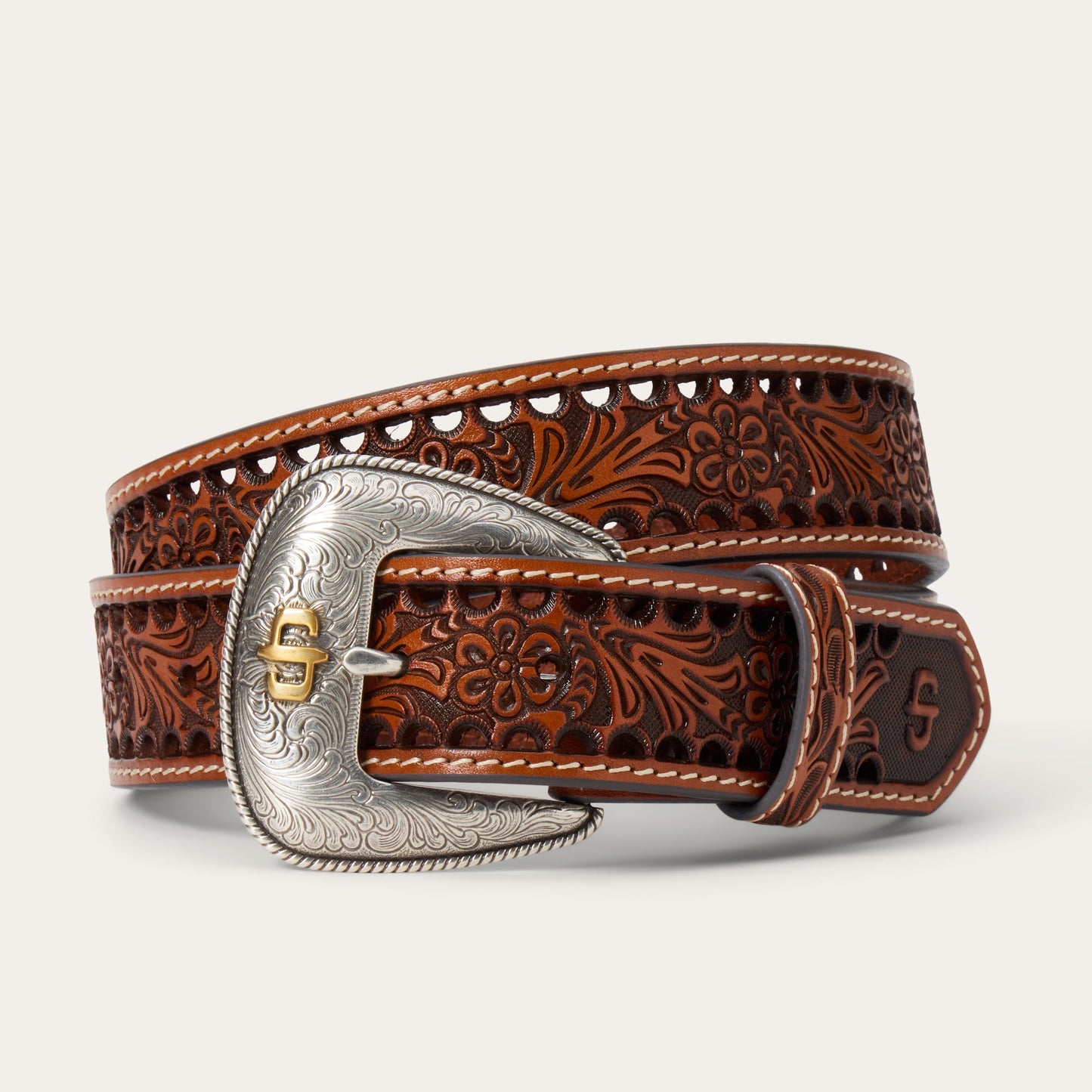 Stetson Ladies Tooled Belt 71946