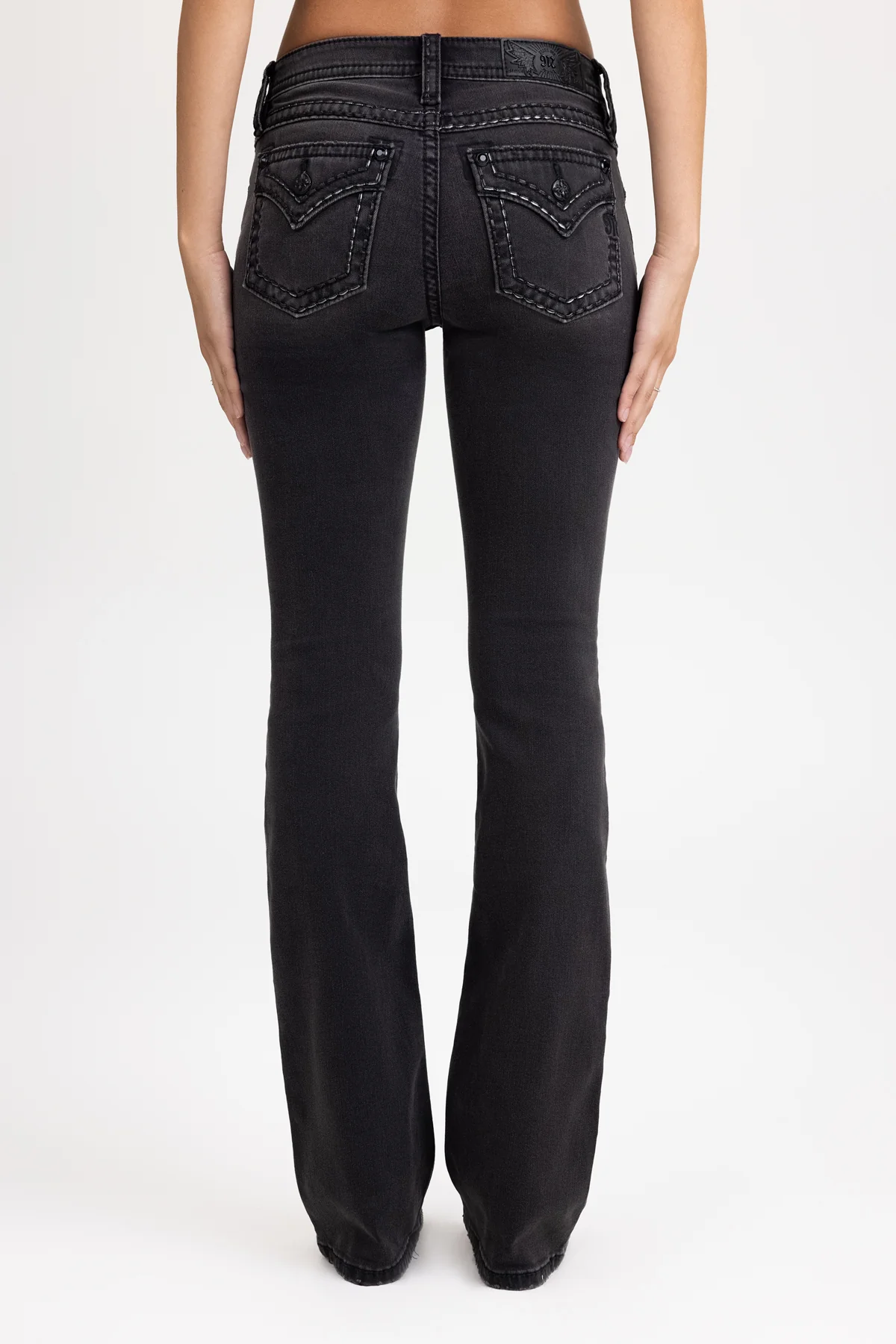 Miss Me Onyx Stitched Bootcut Jeans M5014B4341