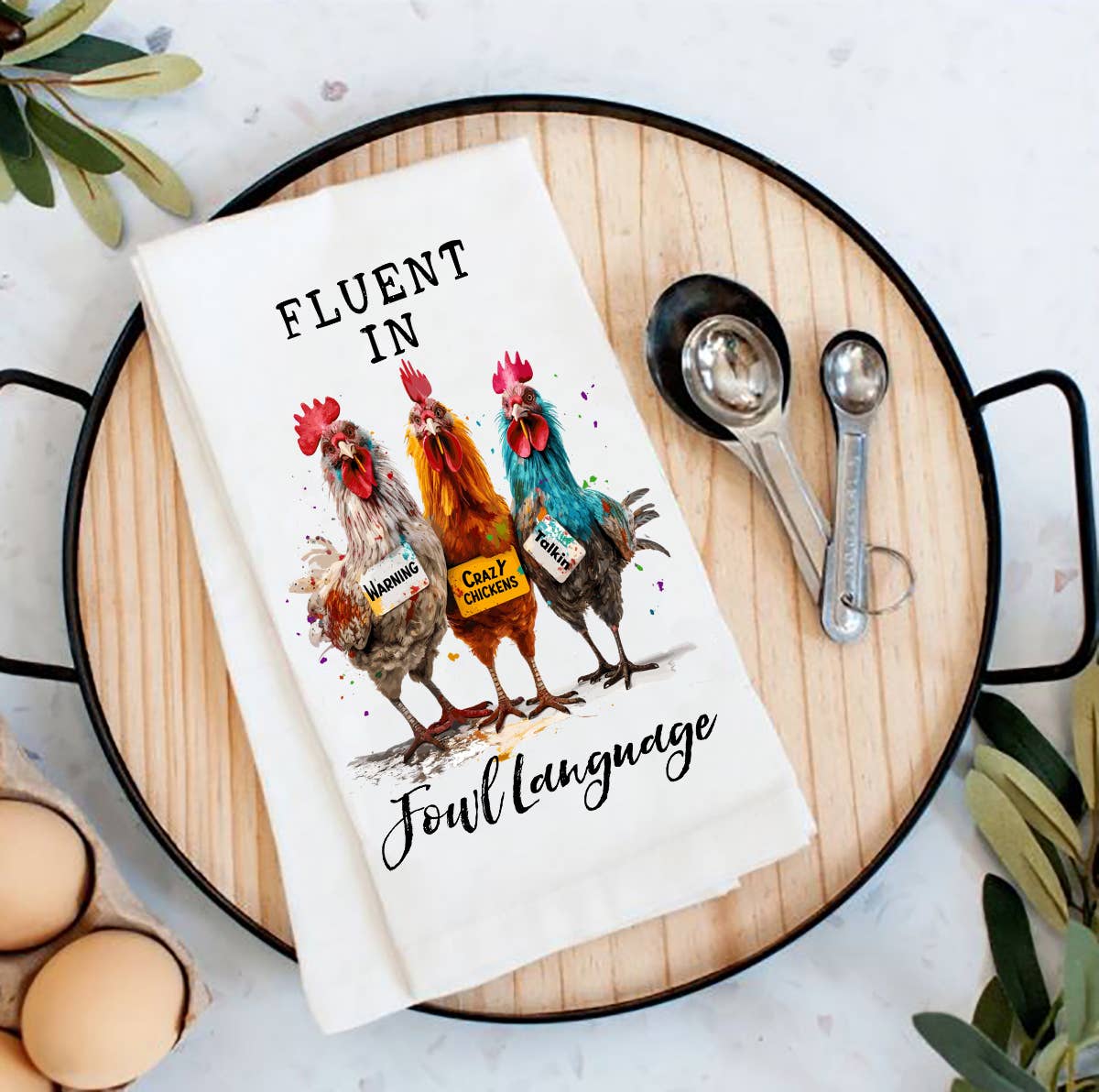 Tea Towel Fluent in Foul Language TT4071