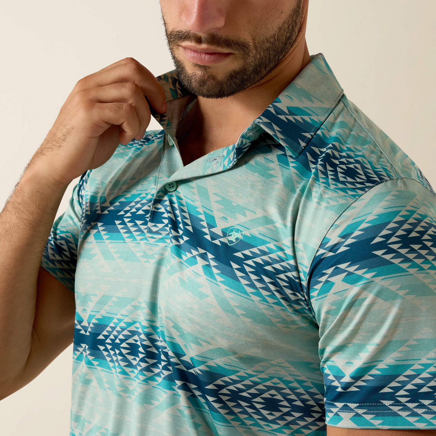 Ariat All Over Print Heathered Classic Fit Polo 10076066
