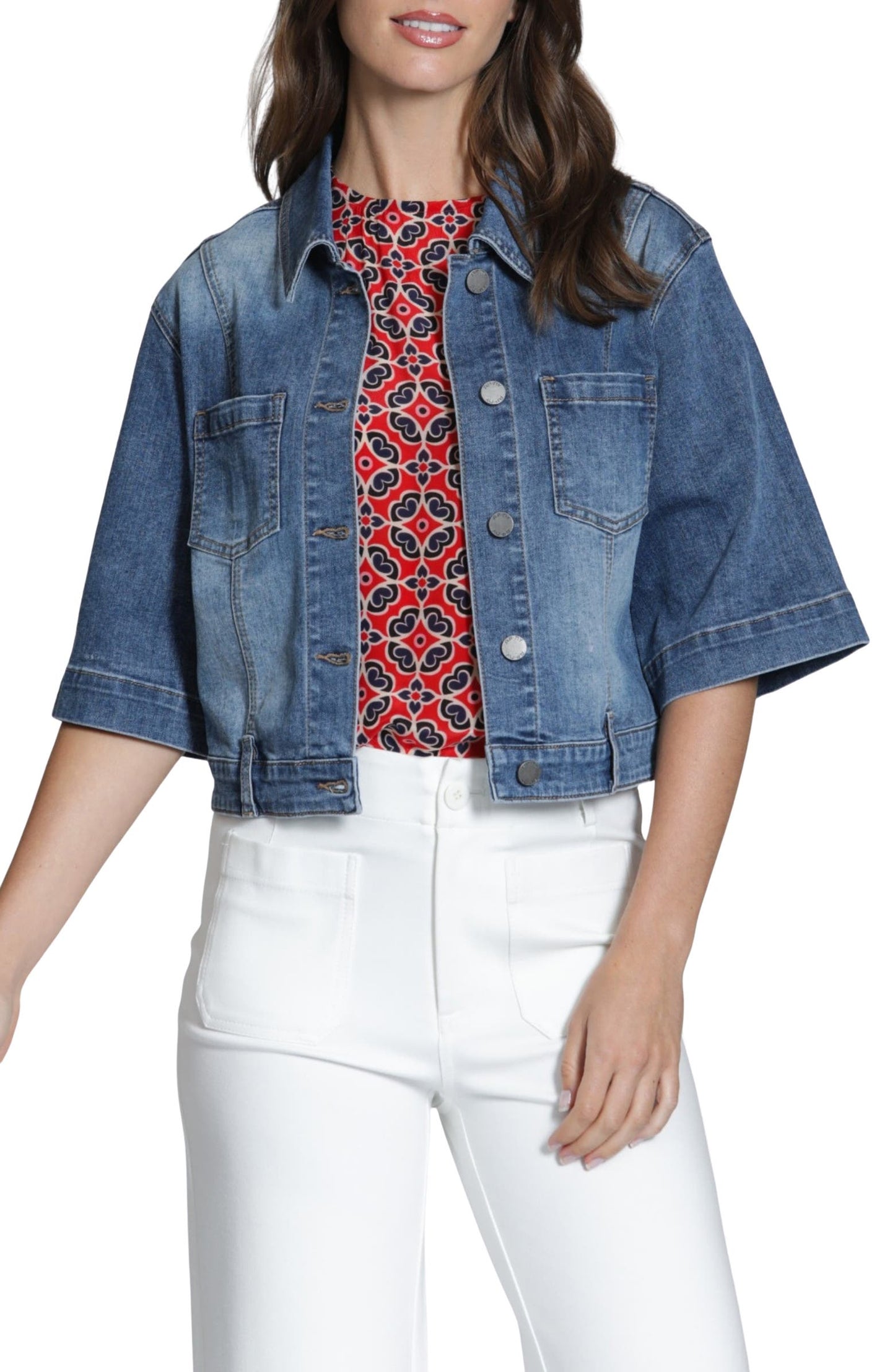 APNY Short Sleeve Jean Jacket C184