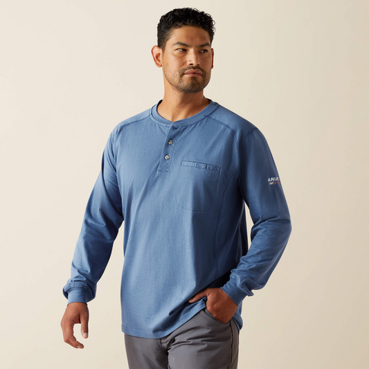 Ariat FR Long Sleeve T Shirt Henley 10062537