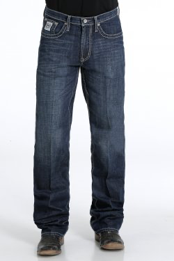 Cinch MEN'S RELAXED FIT WHITE LABEL PERFORMANCE DENIM - DARK STONEWASH MB92834039