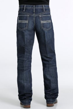 Cinch MEN'S RELAXED FIT WHITE LABEL PERFORMANCE DENIM - DARK STONEWASH MB92834039