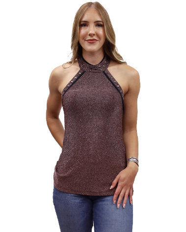 Ladies Shimmer Halter Top 175454