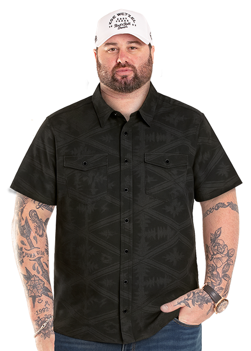 Rock & Roll Men’s Short Sleeve Shirt Ted BMW3S0936