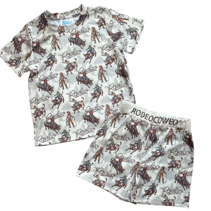 Boys Rodeo Cowboy PJ Short Set PJB07