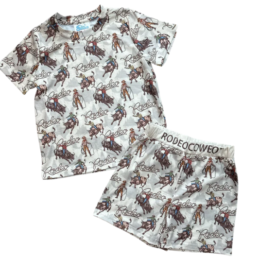 Boys Rodeo Cowboy PJ Short Set PJB07