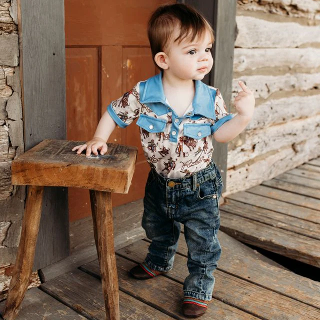 Shea Baby Aztec Bucking Horse Onsie BBS32