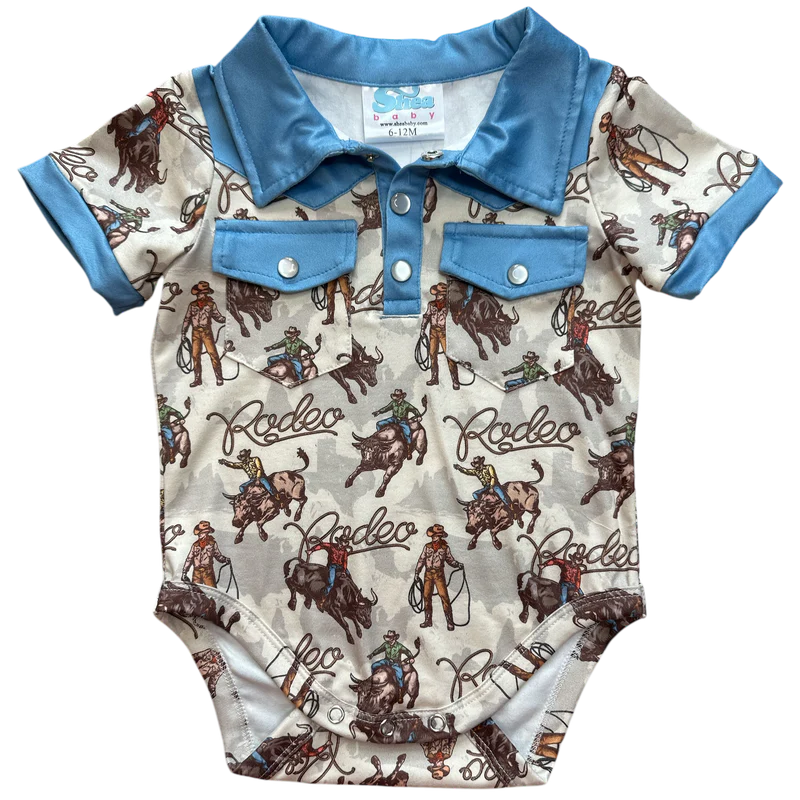 Shea Baby Aztec Bucking Horse Onsie BBS32