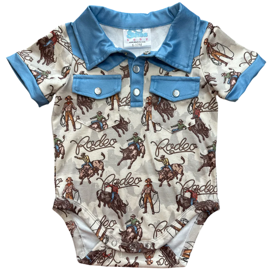 Shea Baby Aztec Bucking Horse Onsie BBS32