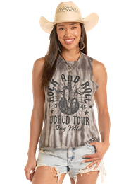 Rock & Roll Graphic Muscle Tank BW20T08888