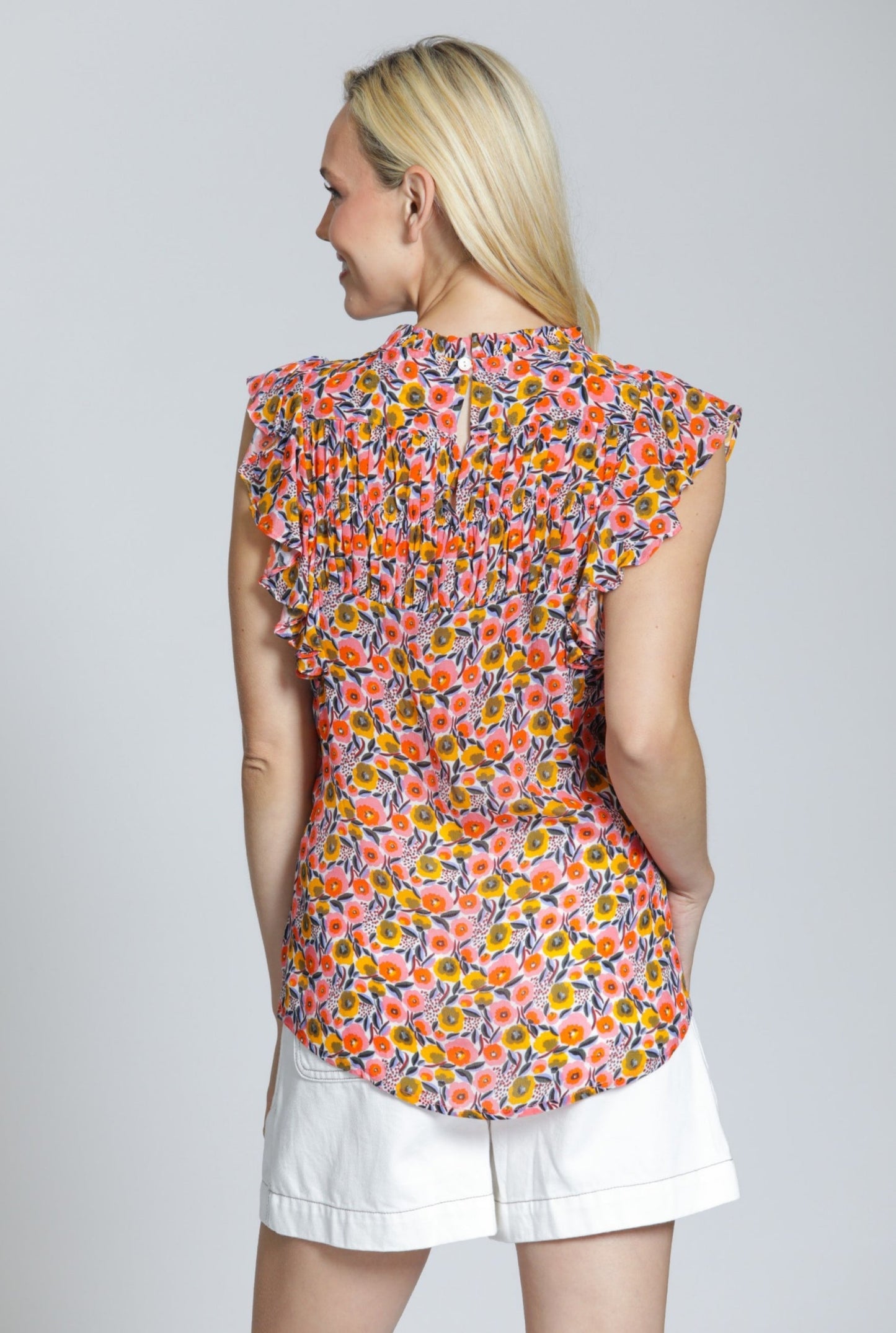 APNY Sleeveless Flutter Sleeve T52P