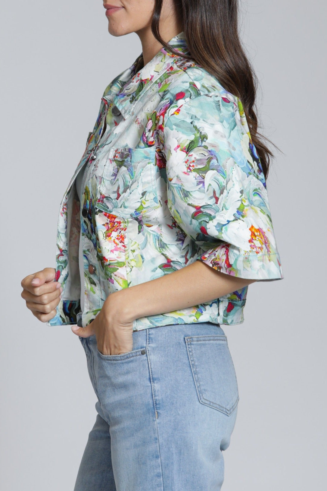 APNY Short Sleeve Jean Jacket B184B