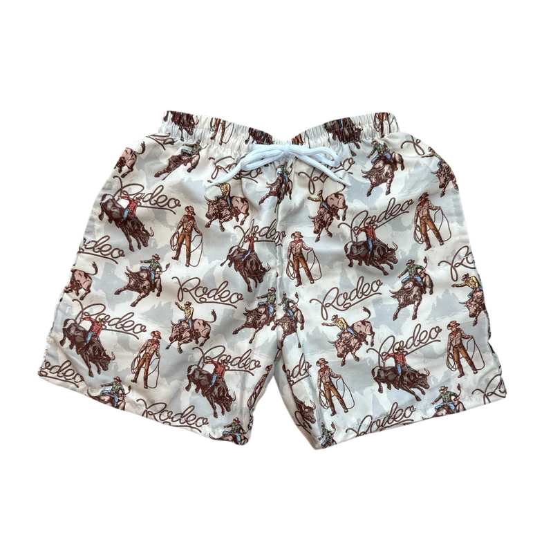 Shea Baby Rodeo Bull Rider Boys Swim Shorts BS06