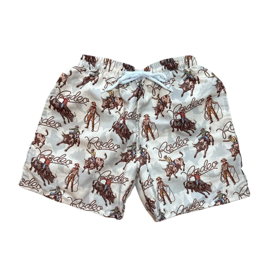 Shea Baby Rodeo Bull Rider Boys Swim Shorts BS06