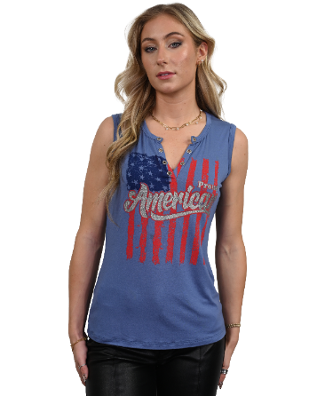 Liberty Ladies Tank Proud American 275336BLU