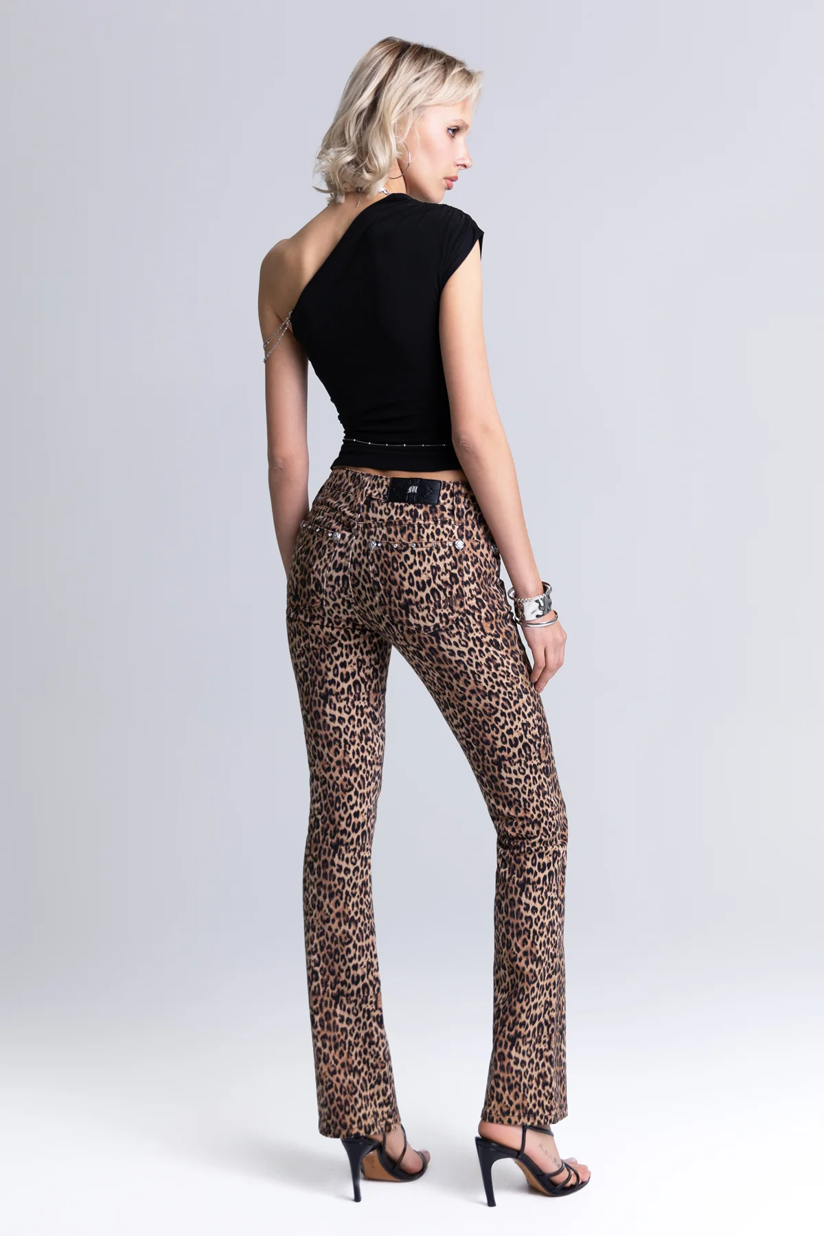 Miss Me Zara Leopard Bootcut Jeans M2421BV