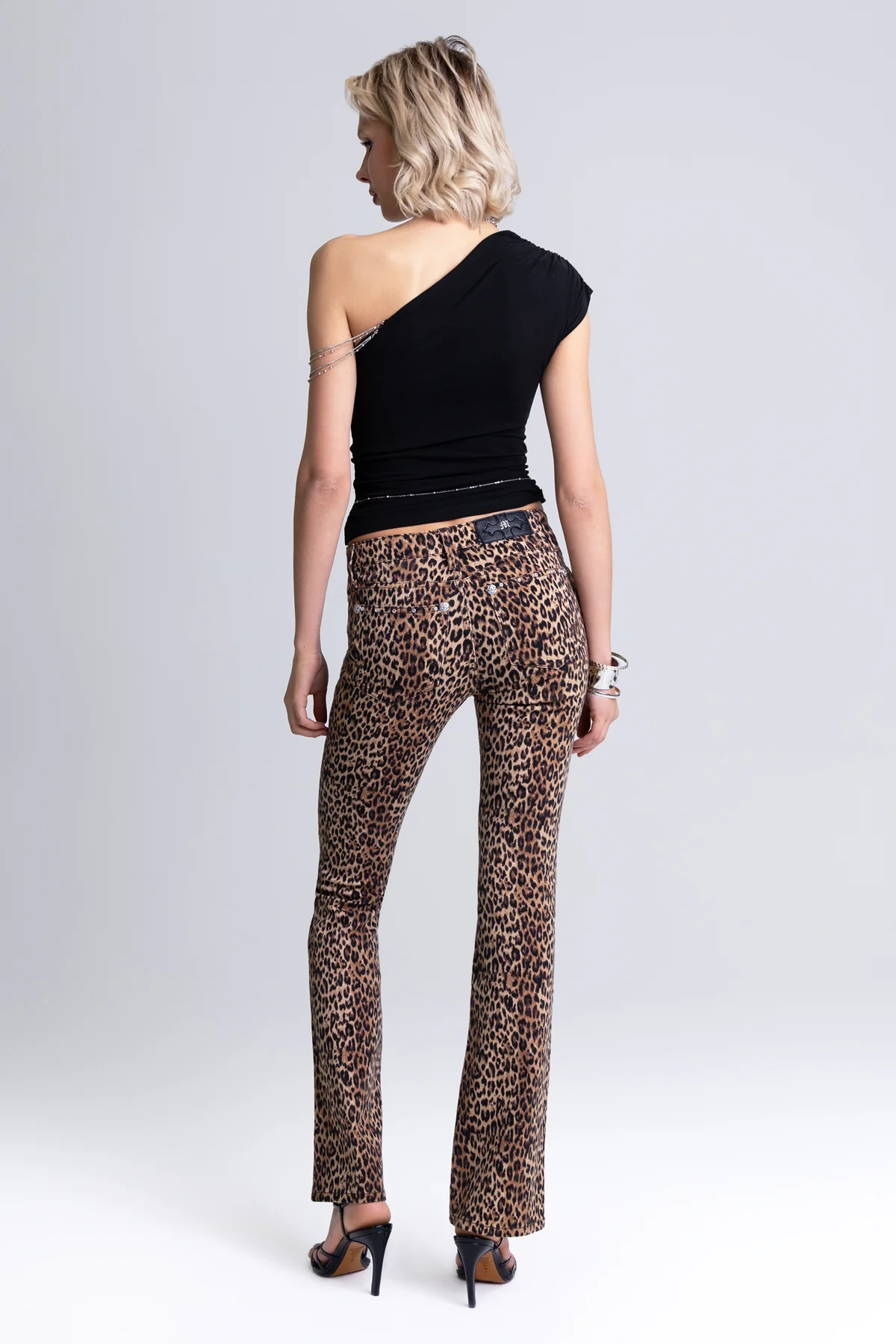 Miss Me Zara Leopard Bootcut Jeans M2421BV