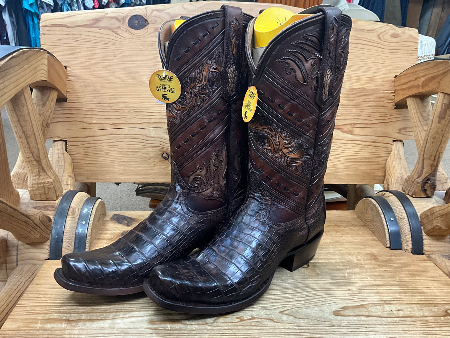 Corral Boot Mens Honey Aligator A5100