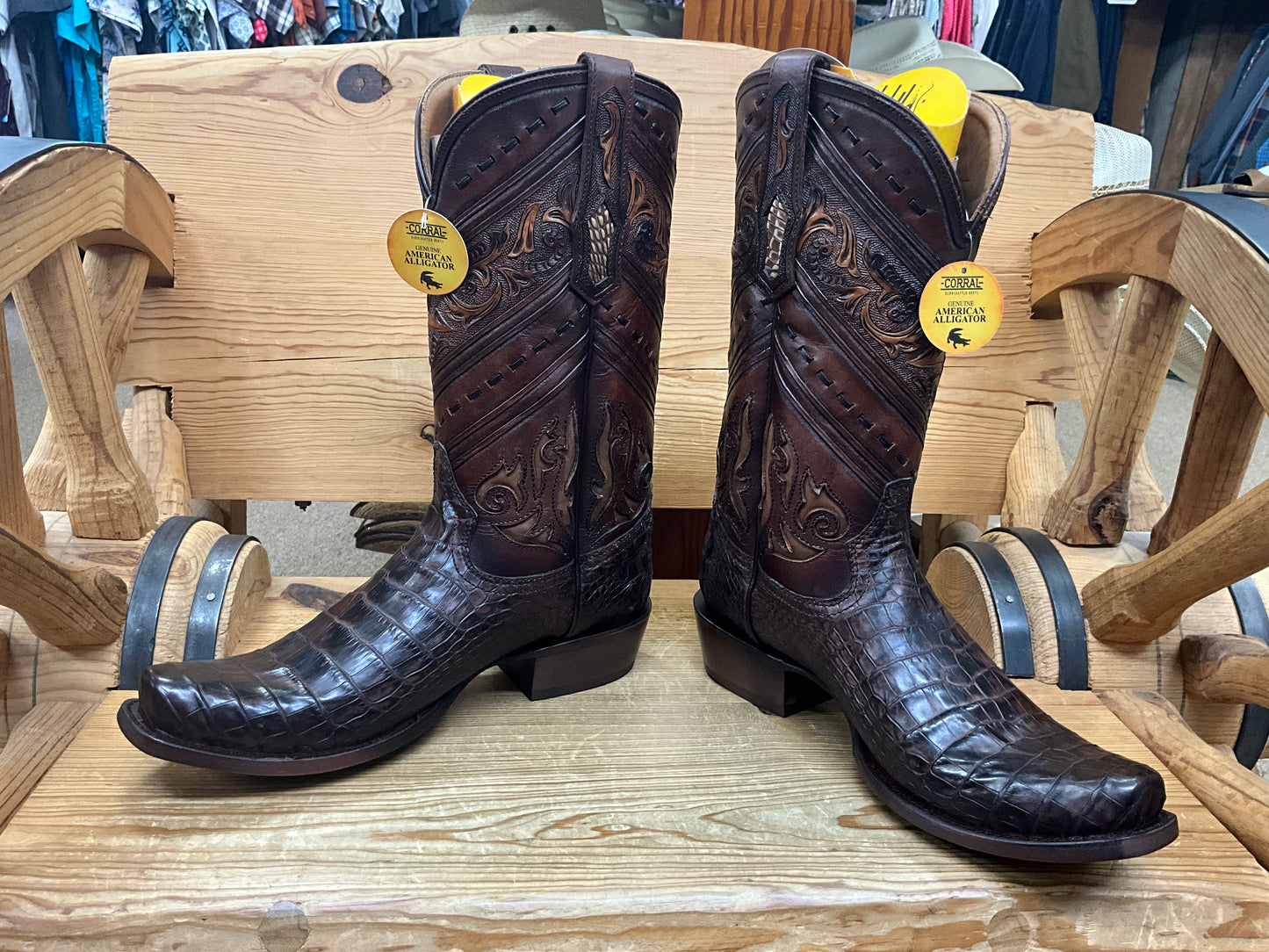 Corral Boot Mens Honey Aligator A5100