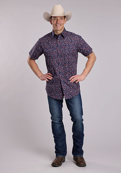 Roper Men's SS Shirt 0300200640477BU