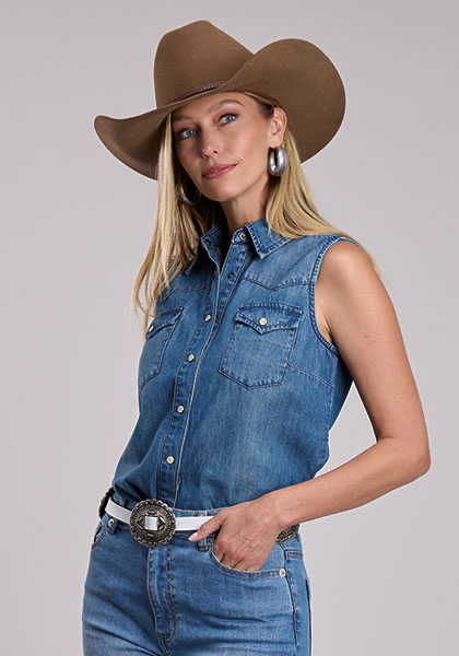 Stetson Ladies Sleeveless Shirt 110520594509BU