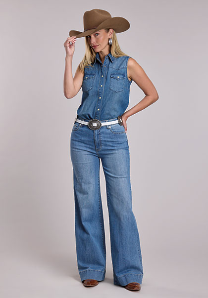 Stetson Ladies Sleeveless Shirt 110520594509BU