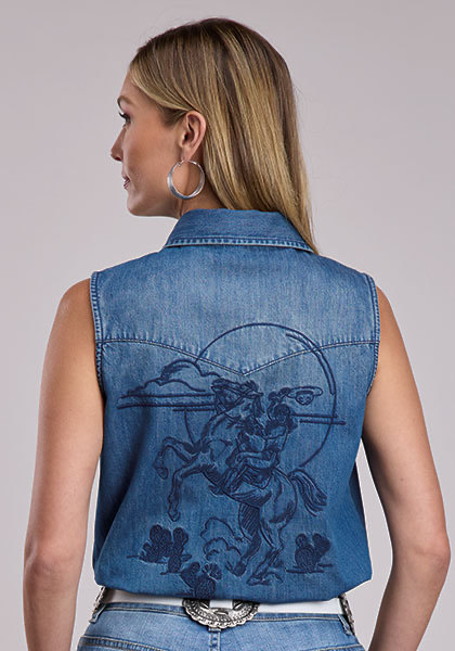 Stetson Ladies Sleeveless Shirt 110520594509BU