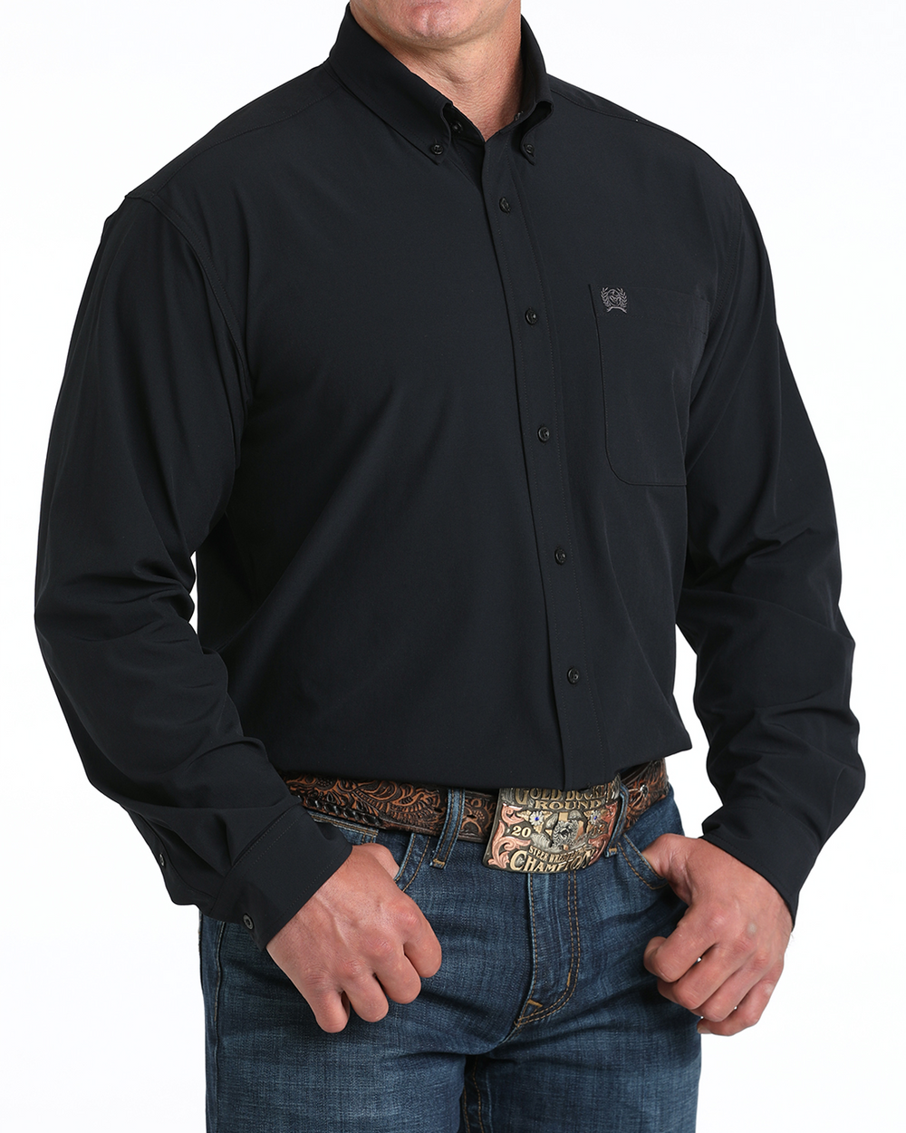 Cinch Long Sleeve Shirt MTW1862039BLK