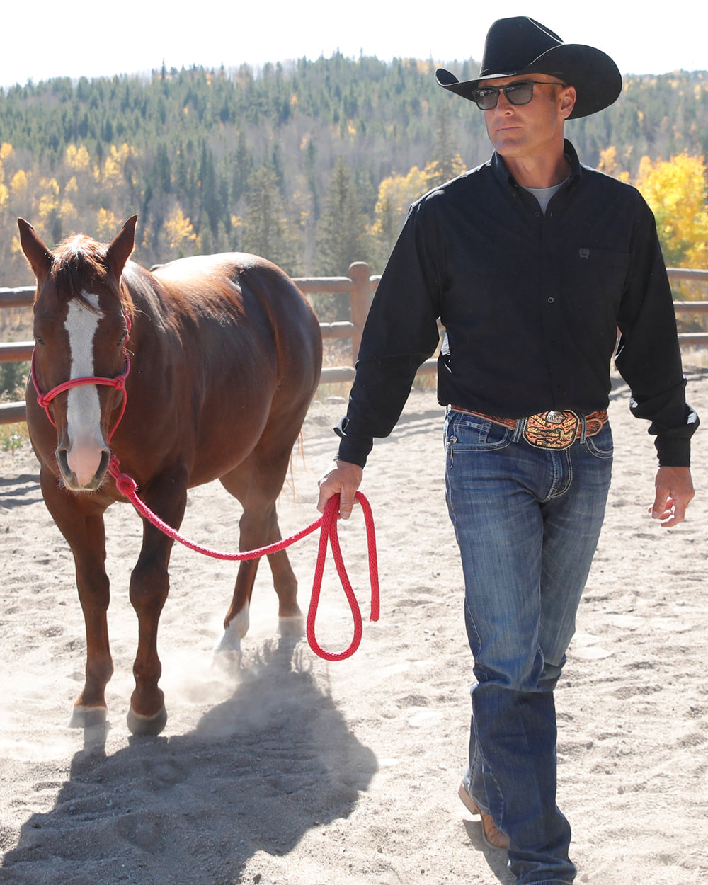 Cinch Long Sleeve Shirt MTW1862039BLK