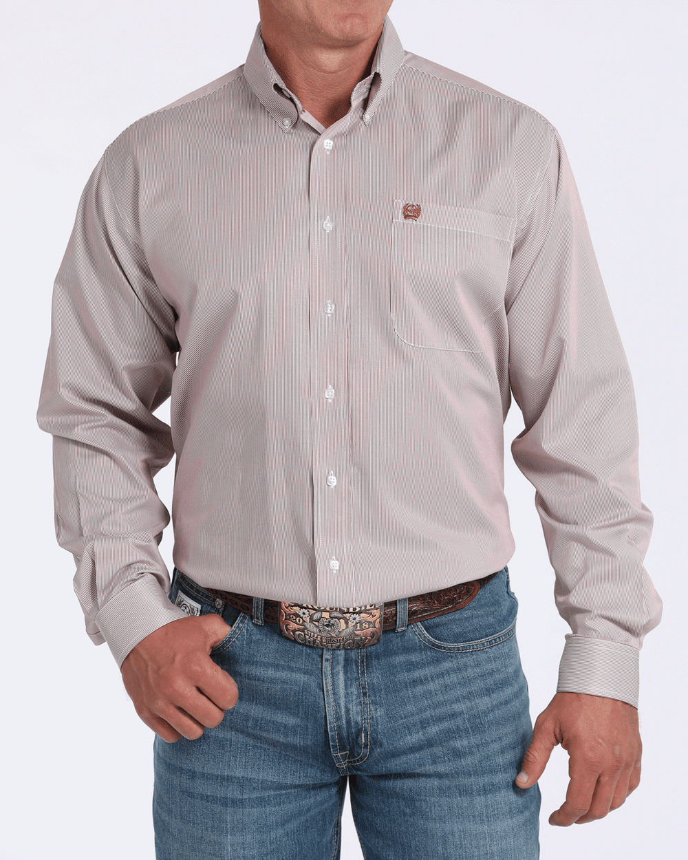 Cinch Long Sleeve Shirt MTW1105924PNK
