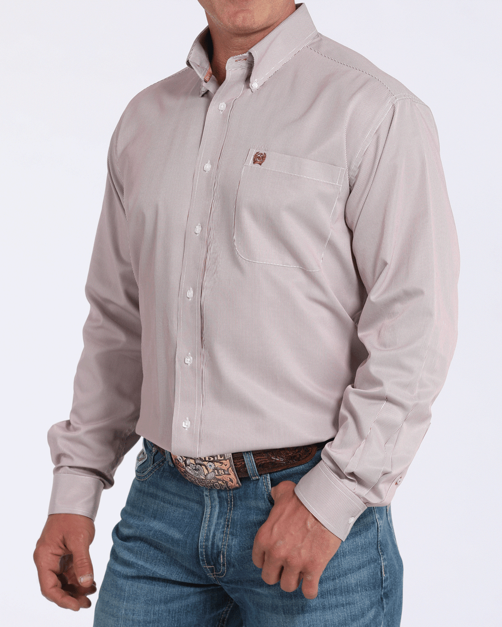 Cinch Long Sleeve Shirt MTW1105924PNK